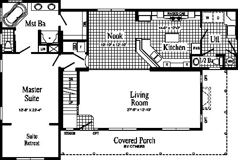Ridgefield HK101-A First Floor Floor Plan - Click To Enlarge Floor Plan