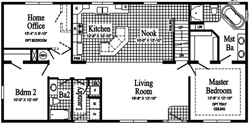 Livingston HP106-A First Floor Floor Plan - Click To Enlarge Floor Plan