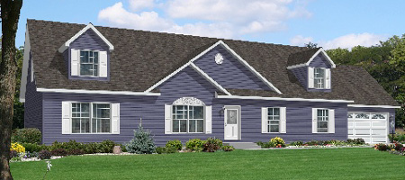 Artist's Rendering of The Entertainer Modular Home (Pennwest Homes Model: HR150-AV)
