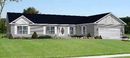 Artist's Rendering of The Quatro Modular Home (Pennwest Homes Model: HR151)
