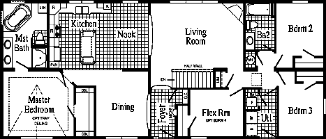 The Quatro HR151 Floor Plan - Click To Enlarge Floor Plan