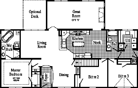 The Entertainer II HR170-AV Floor Plan - Click To Enlarge Floor Plan