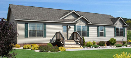Artist's Rendering of The Pennflex Ranch II Modular Home (Pennwest Homes Model: HR170-A)