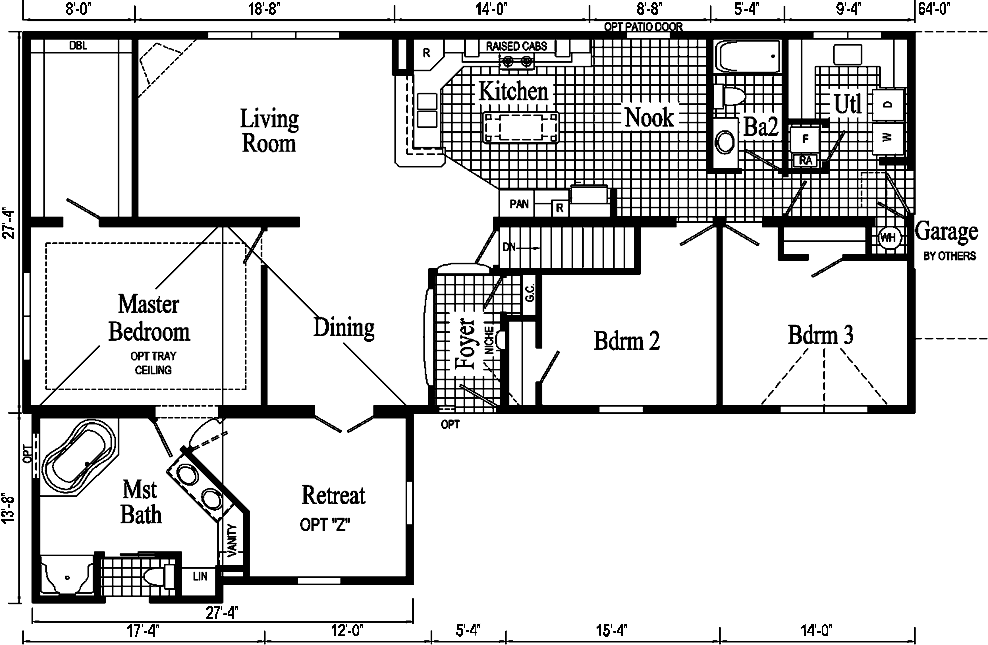 The Majestic Master Suite II Model HR172-AZ - Floor Plan