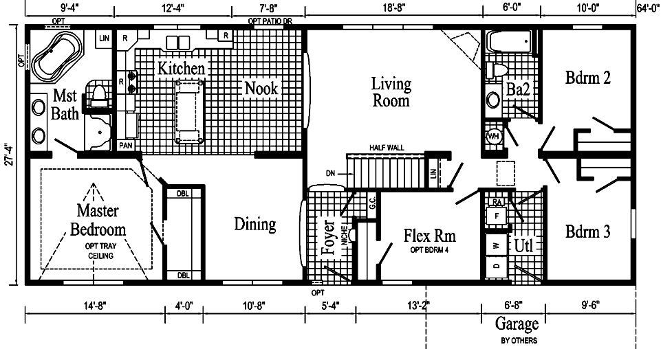 The Quatro Model HR151-A - Floor Plan