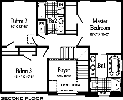 Harrington Model HS160-A Second Floor - Floor Plan