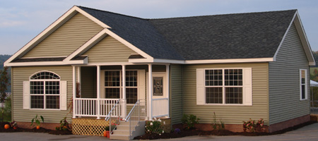 Artist's Rendering of The Covington II Ranch Modular Home (Pennwest Homes Model: HF116-A)