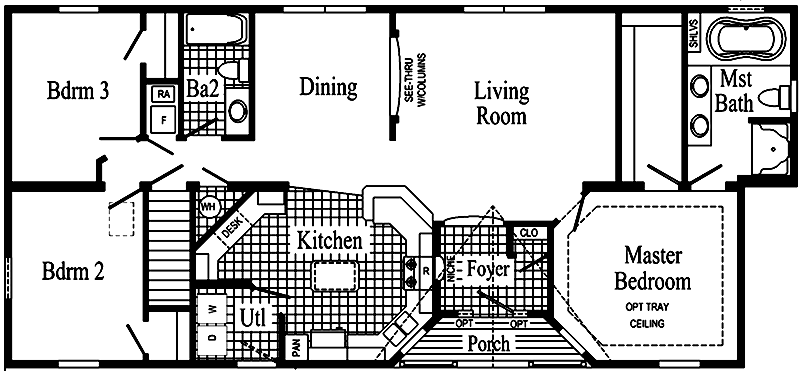 Dover HR111-A Floor Plan - Click To Enlarge Floor Plan